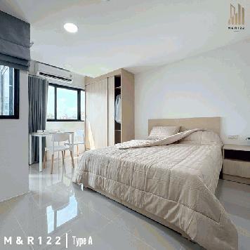 อพาร์ทเมนต์ M&R 122 ห้องกว้าง แอร์ น้ำอุ่น เฟอร์ฯ ครบ เดินทางสะดวก โทร 0889128995